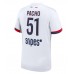 Maillot de foot Paris Saint-Germain Willian Pacho #51 Extérieur vêtements 2025-26 Manches Courtes